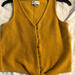 Madewell yellow crop top